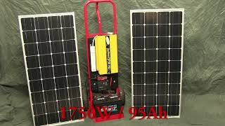 Portable solar power system features: • always-available ac cart
makes transport around property convenient can be charged from o...