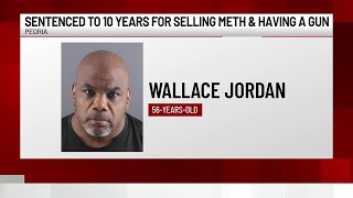 Peoria man sentenced for meth and gun possession