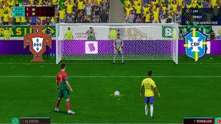 Portugal vs Brazil | World Cup Final 2022 | Ronaldo vs Neymar | Penalty Shootout - FIFA 23 Gameplay