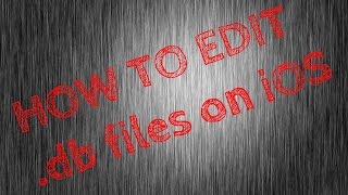 [How To] Edit .db (database) files on iOS!