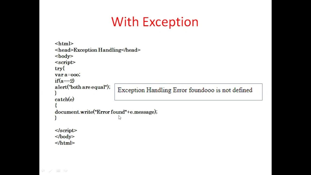 JV CS8651 IP EXCEPTION HANDLING WITH MCQ IN JAVASCRIPT YouTube