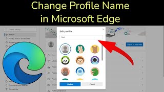 how to change profile name on microsoft edge?