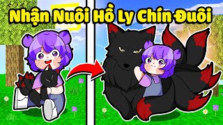 NABEE NHẬN NUÔI BÉ HỒ LY CHÍN ĐUÔI SIÊU ĐẸP TRONG MINECRAFT*NABEE NUÔI HỒ LY 9 ĐUÔI 🥰🦊