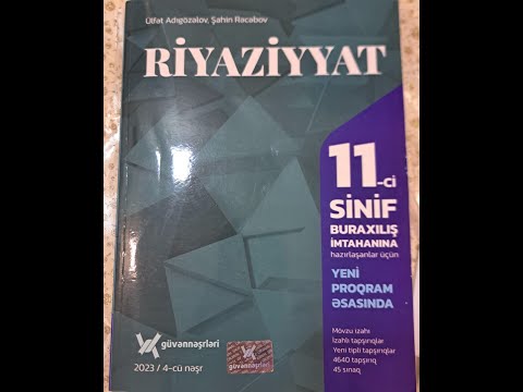 GUVEN 11 ci sinif 2023.Riyaziyyat.Heqiqi ededler.