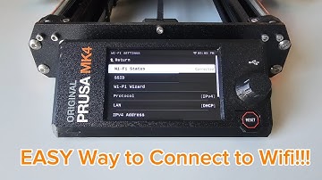 How to connect to WIFI and the Prusa App! Super easy on the MK4!
