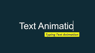 How to make Auto Typing Text Animation using HTML and CSS | Typewriter Effects