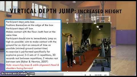Plyometric Vertical Depth Jump Video