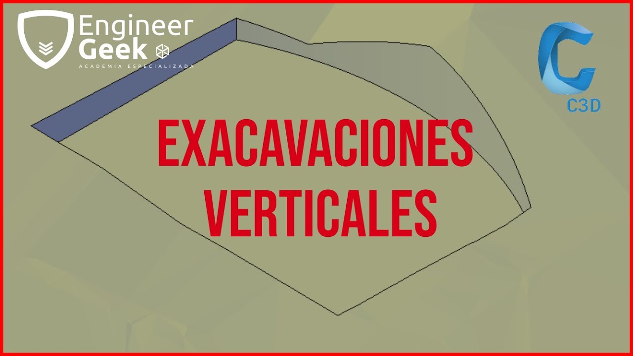 CALCULO DE VOLUMEN DE UNA EXCAVACION VERTICAL CON CIVIL 3D (Impresionante) 👷‍♀️