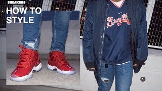 jordan 11 gym red outfits