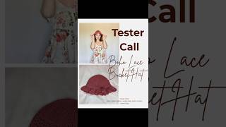 ​🧶 PATTERN TESTER CALL: Boho Lace Bucket Hat 🧶
