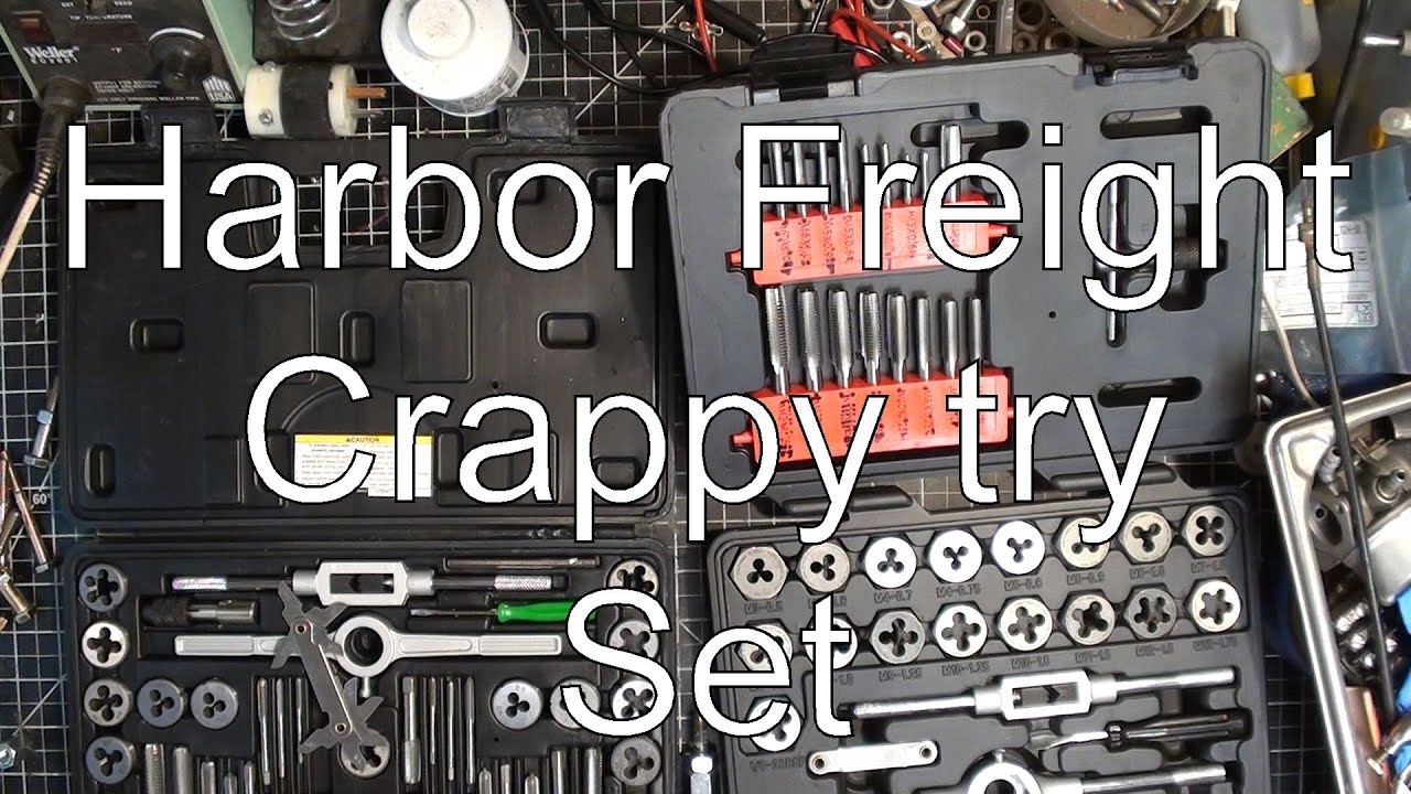 Harbor Freight Pittsburgh metric Tap and Die problems YouTube