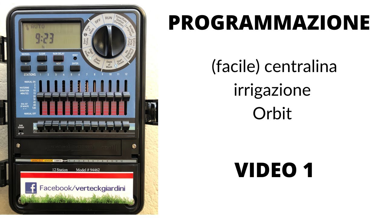 Centralina irrigazione ORBIT 94466 - 6 stazioni / 3 programmi