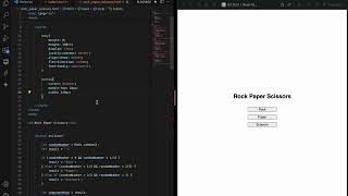 How to code Rock Paper Scissors game in Html css and js #coding