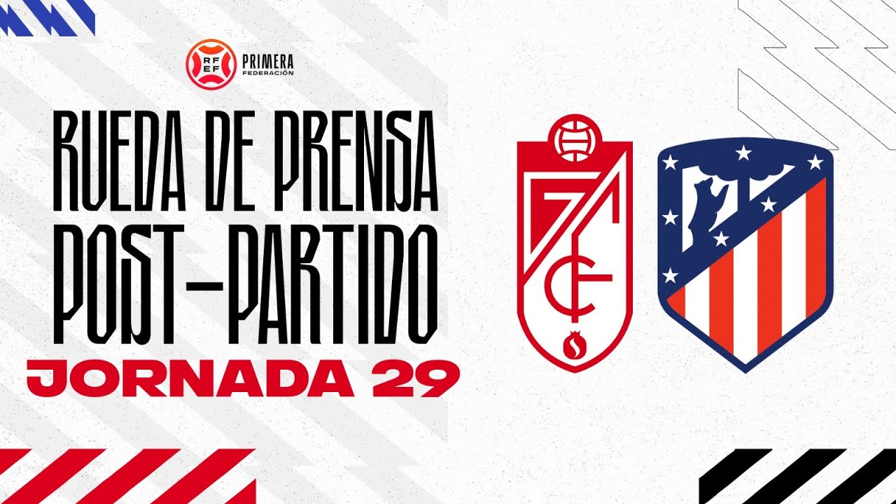 Rueda de prensa de Eu del postpartido Recreativo Granada vs Atlético de Madrid B