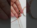 Making handmade beads bracelet | Double 3 wire braid bangle with small crystal  #shortsvideo  #diy