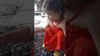 moon's first beach escapade