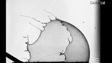 The beauty of a soap bubble bursting in slow motion