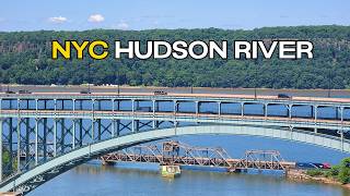 🔴NYC LIVE CAM🚆Relaxing Amtrak & Hudson River Ambience (ASMR)