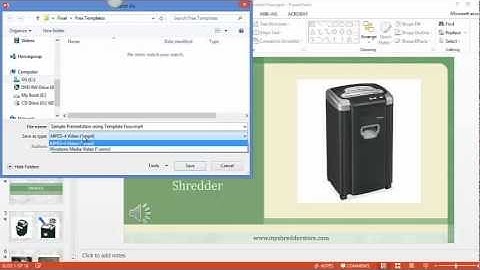 Create Video from PowerPoint 2010 presentation