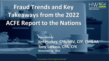 Fraud Trends & Key Takaways from the 2022 ACFE Report to the Nations