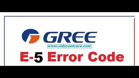 Gree Company Ac  E5  Error Code Solve in 1 minutes only watching this video 🫡🫡