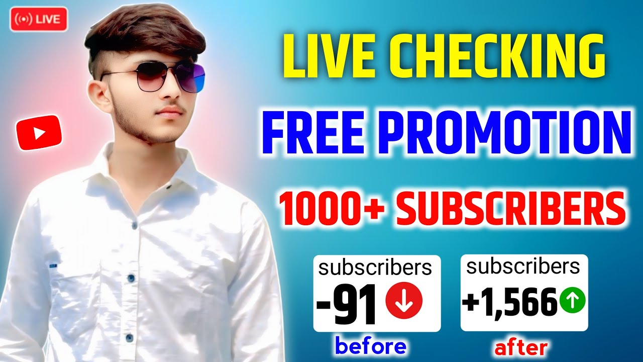 🔴 Get 1000+ Subscriber Free | Live Channel Checking And Promotion | Rt Rahul Tech
