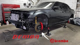 BUILDING A DEMON\/HELLCAT CHRYSLER 300 PART 4 *ALMOST READY FOR FIRST START UP*