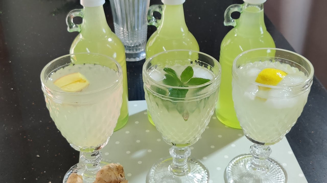How To Make Homemade lemonade طريقة عمل عصير ليمونادا ، عصير الليمون المركز  منعش، اقتصادي و مفيد - YouTube