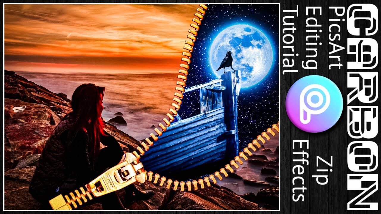 🔥Zip photo editing🔥 | how to add zip effects in photo | PicsArt editing | Add zip between two photo