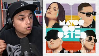 Natti Natasha x Daddy Yankee x Wisin & Yandel - Mayor Que Usted (Video Lyric) REACCIÓN