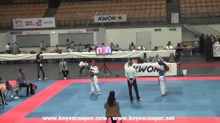 46Kg Final Kouttoukki Cyp Vs Ukr Romoldanova 2014 European Tkd Championships Under-21