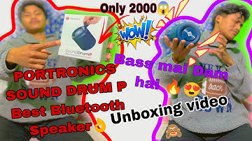 Portronics SoundDrum P 20W || Unboxing & Review || Best Bluetooth Speaker Under 2000😱|| #unboxing |