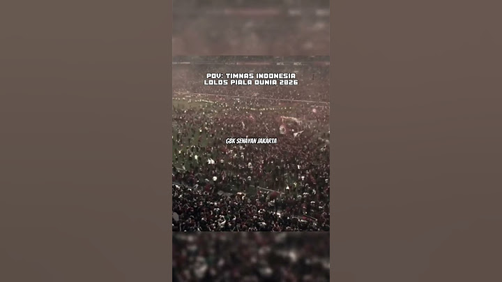 Pov : Ketika Indonesia Lolos Piala Dunia 2026🥹