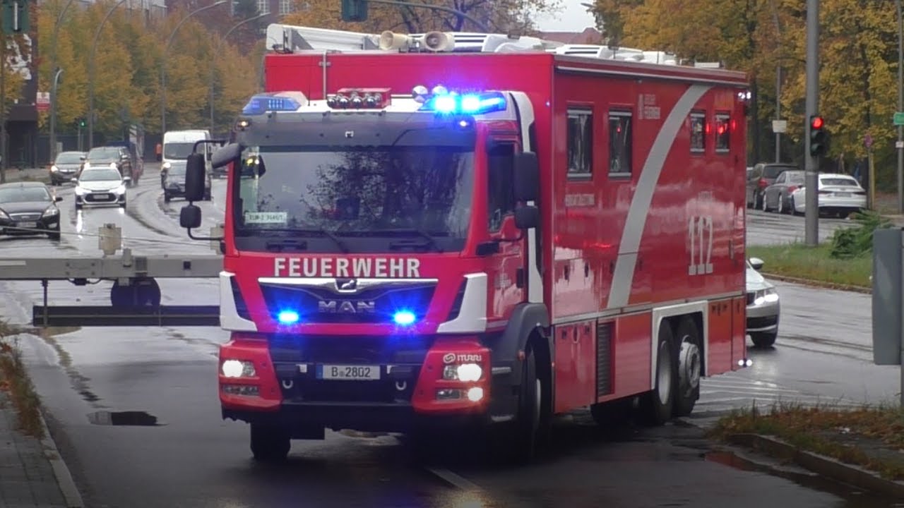 [PRESSLUFT] Berliner Feuerwehr ELW2-3649/1 Feuerwache Charlottenburg zu einsatz!