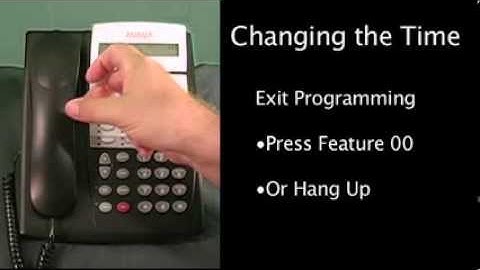 How to Change Date and Time on Avaya Partner Telephone