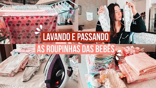 LAVANDO E PASSANDO ROUPINHAS DAS BEBÊS + MUITAS DICAS