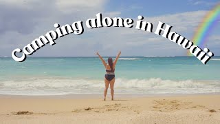 Guide to solo camping in Hawaii for a week 🌴🌈⛺️