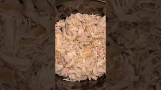 Crockpot shredded chicken dinners #shorts