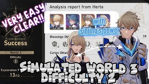 SIMULATED UNIVERSE WORLD 3 DIFFICULTY 2 FINAL BOSS VERY FAST CLEAR "PRESERVATION" | Honkai Star Rail