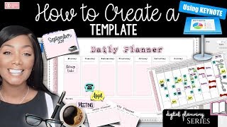 How to Create a Digital Planner Template || Step by Step USING KEYNOTE || Diamond Education Hub