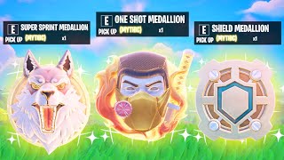 The NEW *ALL MEDALLIONS* Challenge In Fortnite