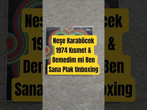 Neşe Karaböcek — Neşe Karaböcek 1974 Kısmet & Demedim mi Ben Sana Plak Unboxing
