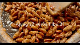 Að gera brenndar möndlur