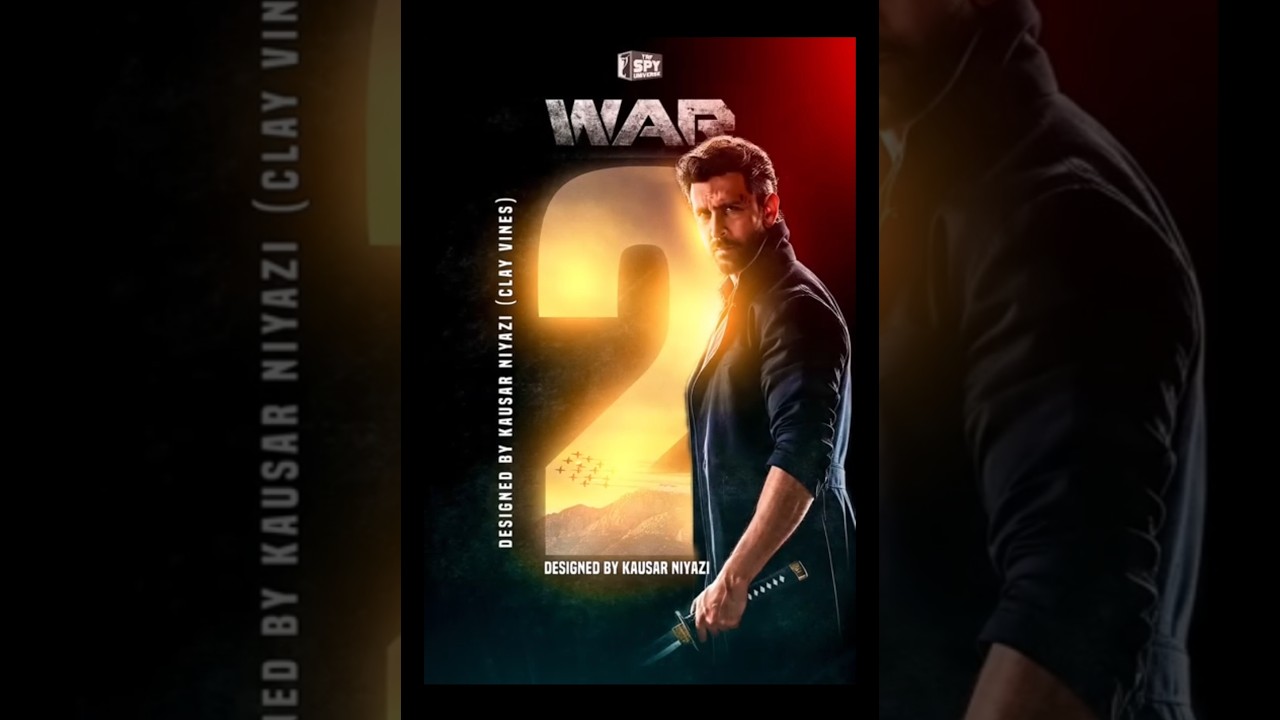 War 2 Hrithik Roshan First Look Poster Fan Made 