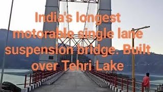 Dobra Chanthi Suspension Bridge In Jhinwali, Uttarakhand