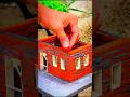 Building Mini Houses with BRICKS house made  #house​ #diy​ #miniature​