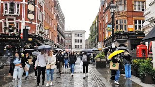 This is Covent Garden in the Rain | London Rain Walk June 2021