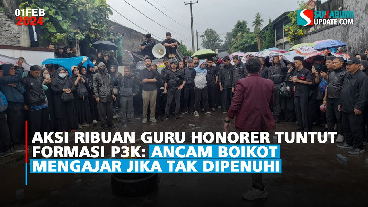 Aksi Ribuan Guru Honorer Tuntut Formasi P3K: Ancam Boikot Mengajar Jika Tak Dipenuhi