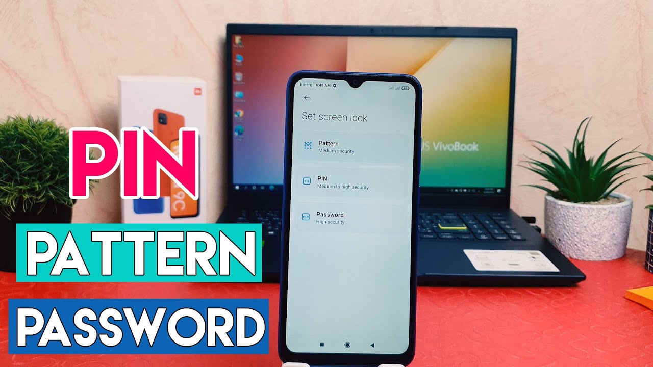 How To Set PIN Pattern Password in Xiaomi Redmi 9C