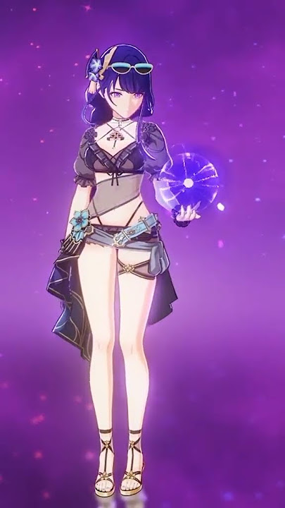 Raiden Shogun in Eden's summer outfit